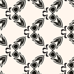 This stunning black and cream floral pattern is absolutely perfect for a wide variety of modern design projects