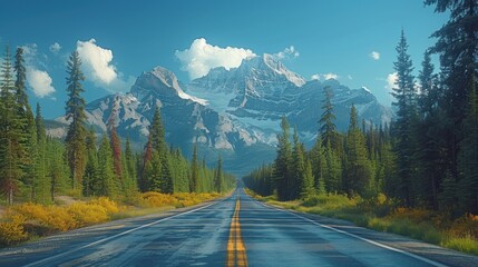 Fototapeta premium Mountain Road Trip