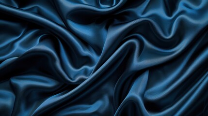 Obraz premium Elegant Blue Silk Fabric