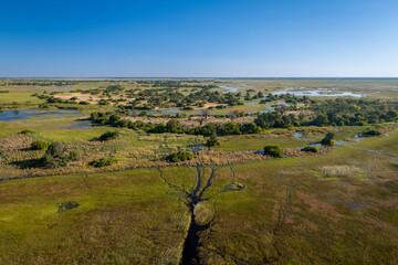 Okavango Delta, This delta in north-west Botswana comprises permanent marshlands and seasonally...