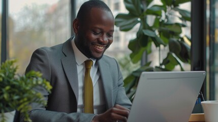Man Using Laptop