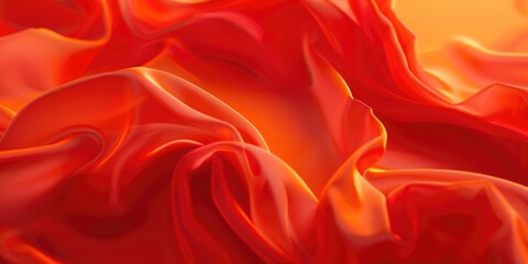 Obraz premium Red Fabric Close Up