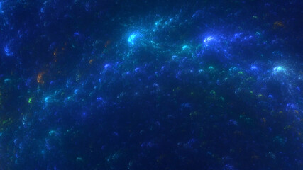 3D rendering abstract multicolored fractal light background with bright center. Its not AI Generatd illustration.