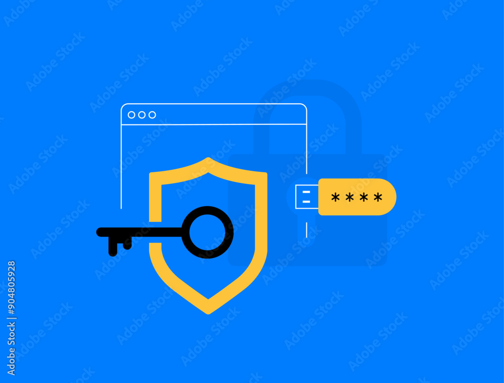 Poster passwordless authentication uses security usb-keys for login, enhancing security by eliminating pass