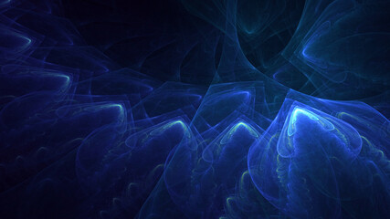 3D manual rendering abstract colorful fractal light background. Its not AI Generatd illustration.