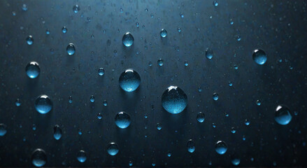 drops of water on the window