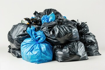 Stacked Garbage Bags