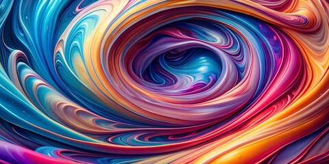 Obraz premium Abstract Colorful Swirling Paint Texture Background