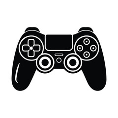 game controller vector icon symbol isolated on a white background