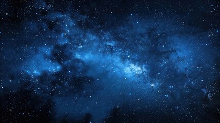 A blue sky with a lot of stars