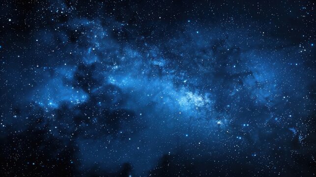 A blue sky with a lot of stars