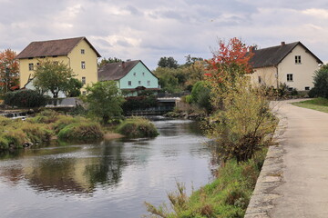 Blick in die Altstadt von Cham im Bayerischen Wald