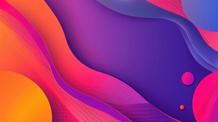 Abstract Curved Shapes Background,
