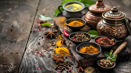 still life with tea leaves