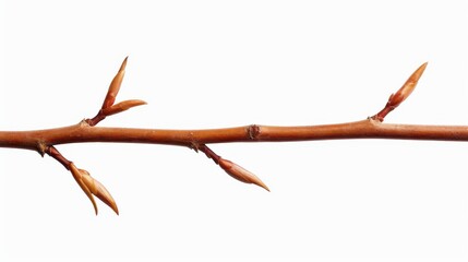Fototapeta premium Highquality isolated tree branch cutout for design projects on white background.