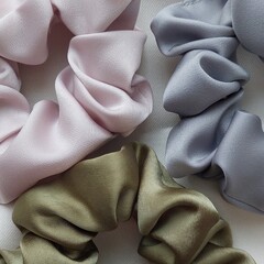 silk fabric background scrunch rubber lies silk