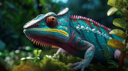 Fototapeta premium iguana in the park