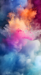 Fototapeta premium Digital color cloud smoke abstract graphic poster background