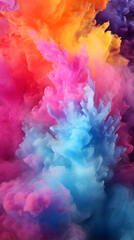 Fototapeta premium Digital color cloud smoke abstract graphic poster background