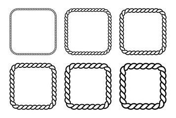 Frame rope icon on white background