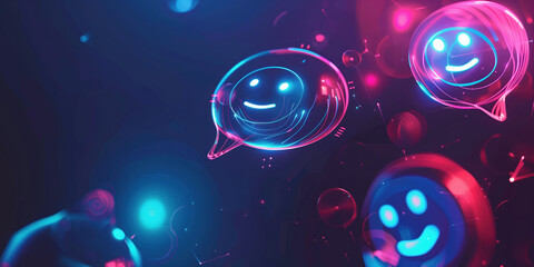 Innovative AI Visualization: Chatbots in Floating Speech Bubbles for Digital Communication