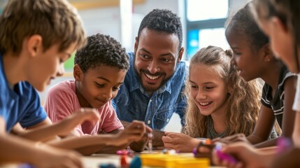 Engaging Hands-On Workshop: Diverse Students Learning from Teacher in Realistic Educational Setting