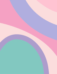 Artwork and hand drawn trendy contemporary abstract shapes.