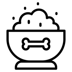 Pet Food Bowl Icon