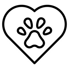 Footprint pet. Paw prints. Dog or cat vector, icon. Foot puppy isolated on white background.