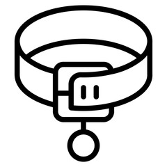 dog collar icon. 