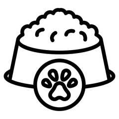 Pet Food Bowl Icon