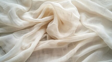 Obraz premium A white fabric with a pattern of small squares