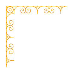 Vintage Elegant  Corner Frame