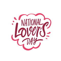 Design for National Lovers Day, celebrating deep connections and lovefilled moments