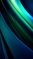 Digital blue and green 3d geometric abstract graphic poster background