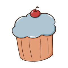 cupcake with cherry
