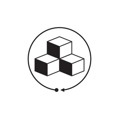 three cube logo