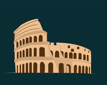 Ancient monument of Colosseum.Roman colosseum, rome stone italy architecture history italian landmark europe history, 
