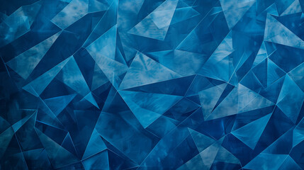 A blue background with a pattern of triangles. The blue color is very bright and the pattern is very intricate