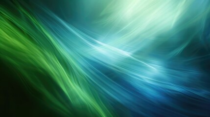 Fototapeta premium Blue and Green Waves Abstract Background