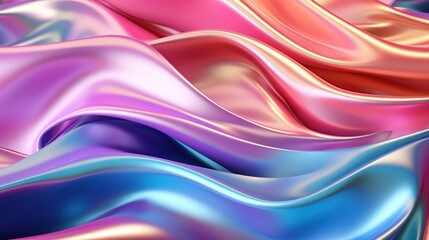 Abstract Colorful Wavy Liquid Texture
