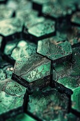 Close-up of green tile
