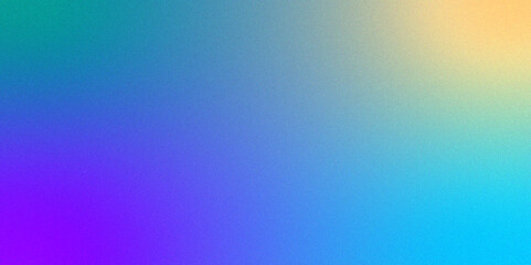 Neon blue light leaks effect background .Abstract noise background with blue   and purple gradient for appealing and modern aesthetic Gradient yellow blue pink blur abstract background