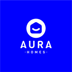 AURA HOME LOGO SIMPLE MINIMALIST