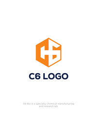 C6 LOGO HEXAGON TYPEFACE TYPOGRAPHY  LOGOMARK