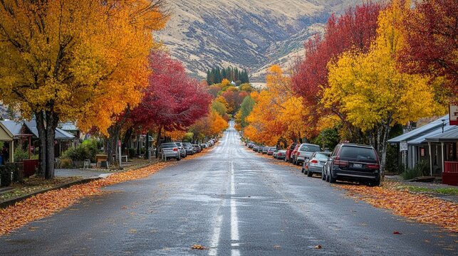 Autumn colors in Arrowtown