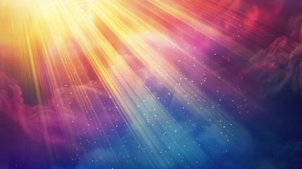 Light rays on abstract backdrop