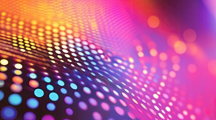 Abstract pattern of vibrant dots creating a colorful background.