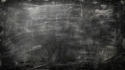 A blank black chalkboard style texture background