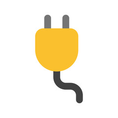 Obraz premium plug flat icon